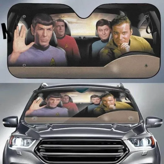 Discover Funny startrek2020 Driving Car Auto Sun Shades, Car Windshield, Auto Decoration