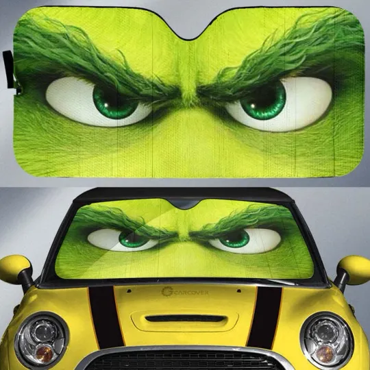 Discover Angry funny character Eyes Car Sunshade Custom Car Interior Accessories