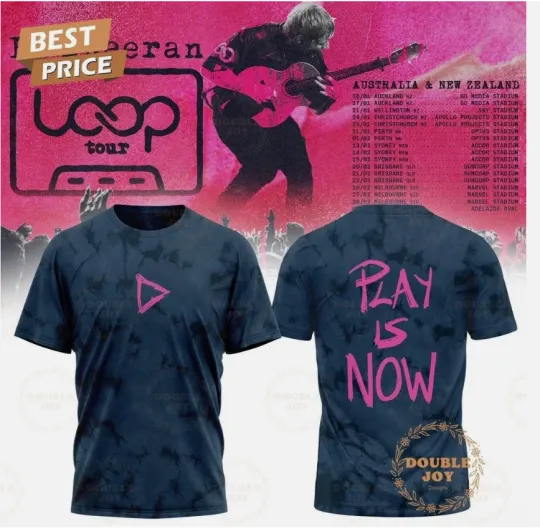 Discover new, Ed Shee x LOOP Tour 2025 PLAY IS NOW 3D T-Shirt