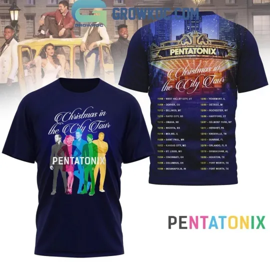 Discover Pentatonix Christmas In The City Tour 3D T-Shirt Z018