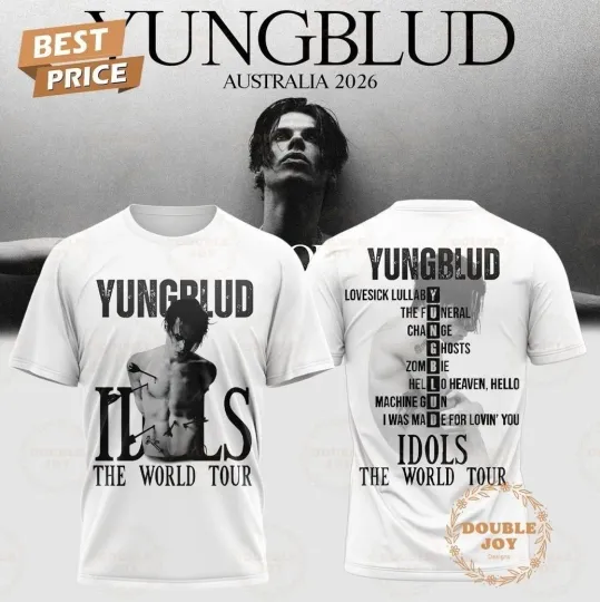 Yungblud World Tour 2026 Full Size 3D T-Shirt Gift