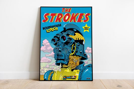 The Strokes The New Abnormal Album Poster | Music Wall Decor | Vertical Matte Poster