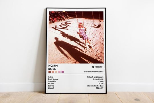 Korn Poster Print | Korn Album Cover Wall Decor | Music Poster | Vertical Premium Matte Poster | Room Decor