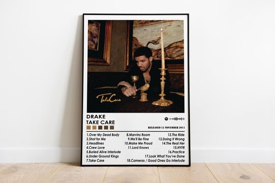 Discover Drake Poster Print | Take Care Poster | Music Poster | Album Cover Poster | Wall Decor | Music Gift | Room Decor