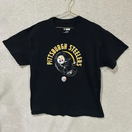 Discover Pittsburgh Steeler T-Shirt with Team Logo Graphic