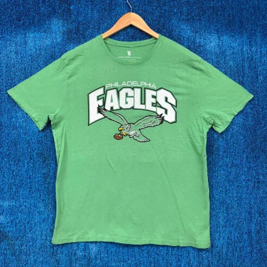 Discover Philadelphia Eagles T-Shirt with Team Logo, Green Color