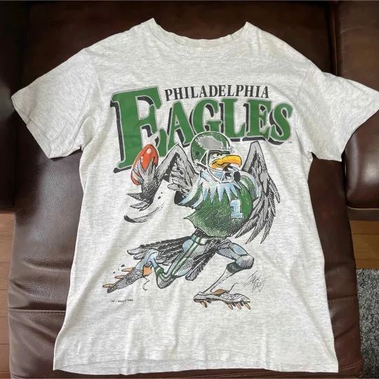 Discover Philadelphia Eagles 90s Jack Player Logo T-Shirt