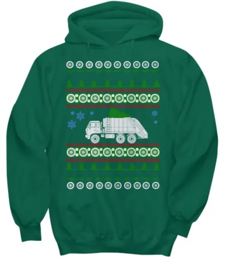 Discover Waste management garbage ugly christmas  - Hoodie