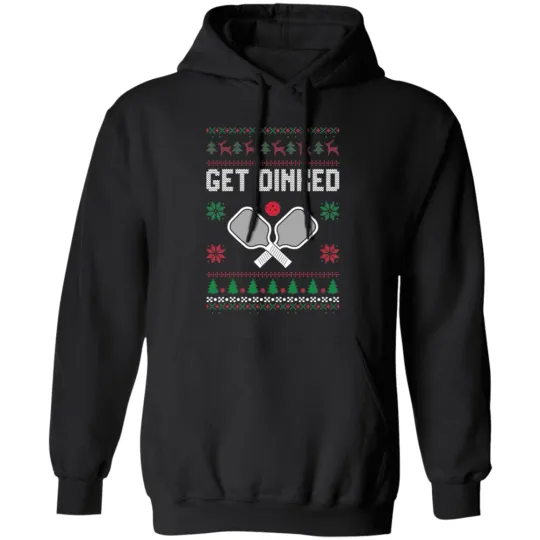 Discover Get Dinked Pickleball Ugly Christmas Sweater Hoodie