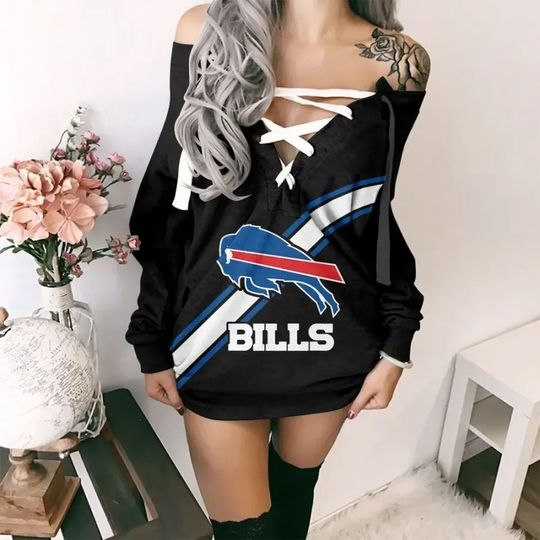Buffalo Bills Lace-Up Sweatshirt