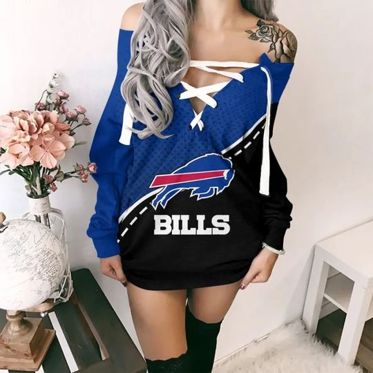 Buffalo Bills Lace-Up Sweatshirt