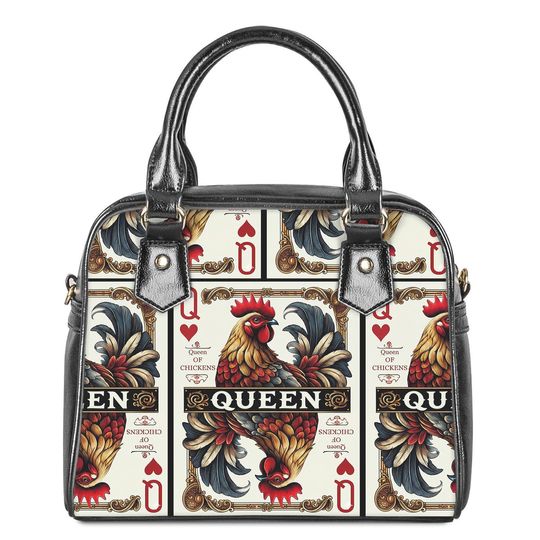 Chicken Purse for Women, Funny Hen Shoulder Bag, Cute Chicken Lady Tote