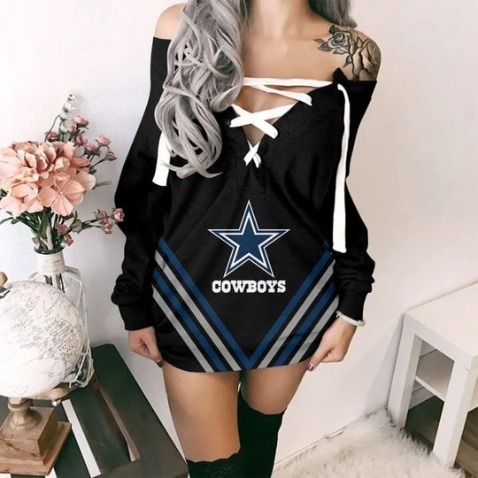 Dallas Cowboys Lace-Up Sweatshirt