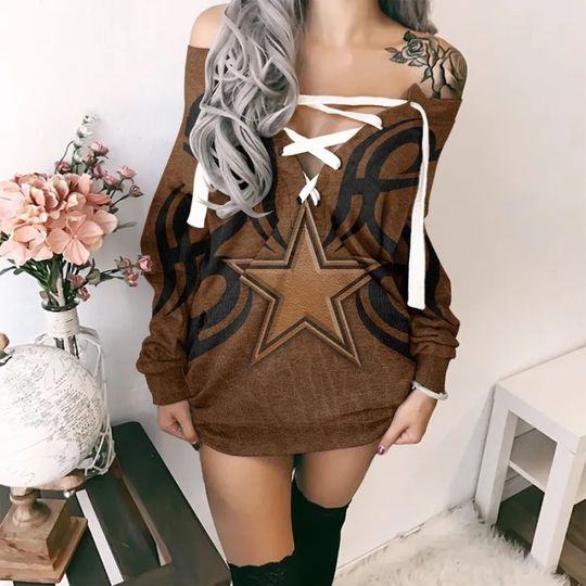 Dallas Cowboys Lace-Up Sweatshirt