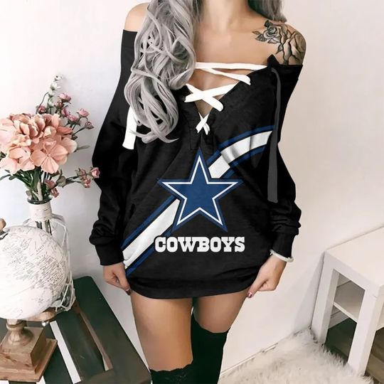 Dallas Cowboys Lace-Up Sweatshirt