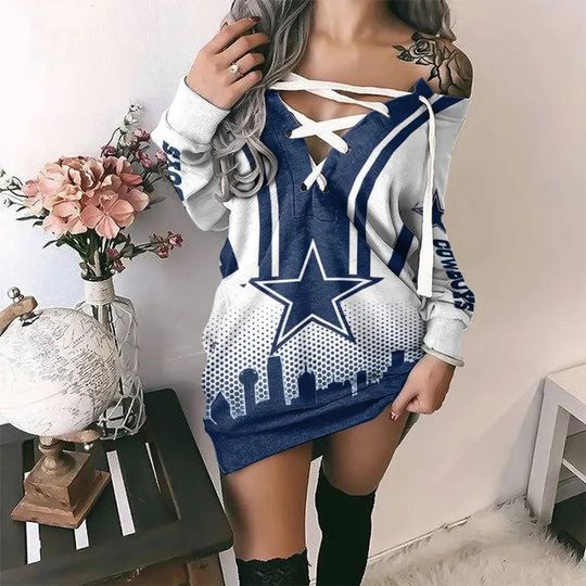Dallas Cowboys Lace-Up Sweatshirt