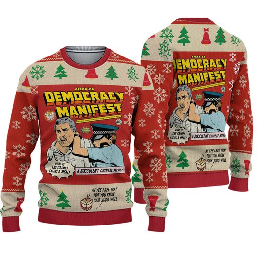 This is Democracy Manifest Christmas Ugly Sweater, Christmas Gift