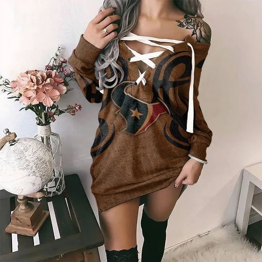 Houston Texans Lace-Up Sweatshirt