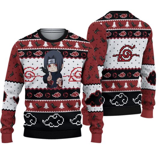 Itachi Uchiha Chibi Akatsuki Ugly Christmas Sweater
