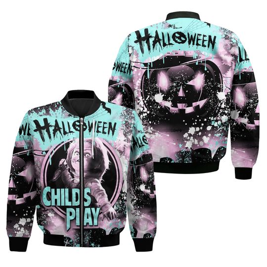 New Kicks Shirt Jordan 5 Retro Easter - Halloween Child's Play Chucky - Easter 5s Gifts Unisex Matching 3D Bomber Jacket