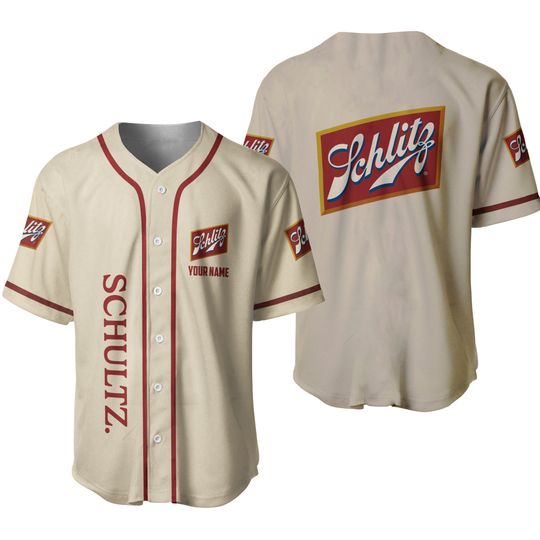 Personalized Schlitz Beer All Over Print Baseball Shirt Best Gift