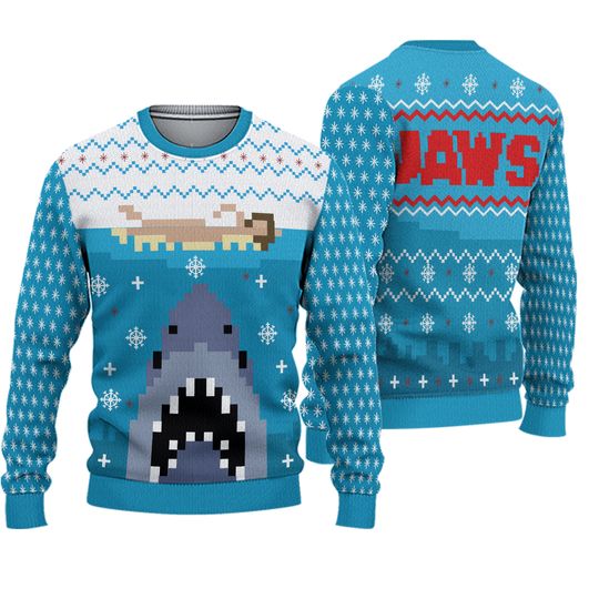 Jaws Ugly Christmas Sweater TTY6LG30