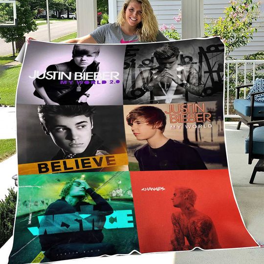 Justin Bieber Throw Blanket Gifts for Fans