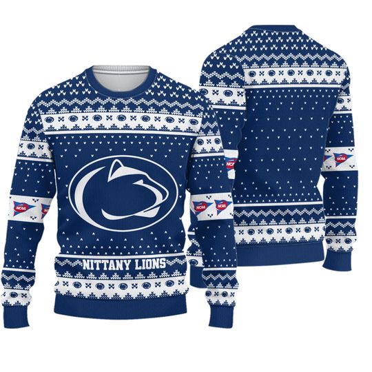 Penn State Nittany Lion Ugly Christmas Sweater Holiday Gift