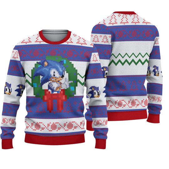 Sonic The Hedgehog Christmas Ugly Sweater, Disneyland Movie Ugly Christmas