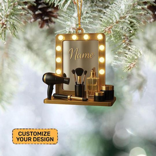 Discover Personalized Beauty Salon Ornament, Hair Salon Christmas Decor, Hairdresser, Hair Stylist Gifts, Hairdresser Barber Ornament