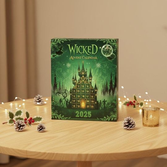Discover Acrylic Advent Calendar Wicked Christmas 2025 with Ornaments and Countdown Slots