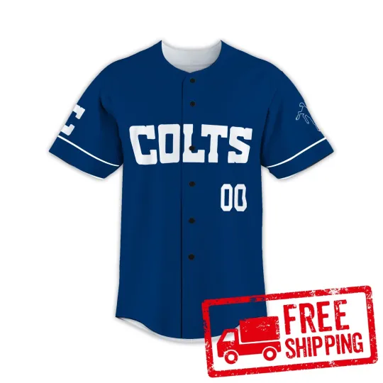 Custom Personalized, Coltss Team Indianapolis Baseball Jersey