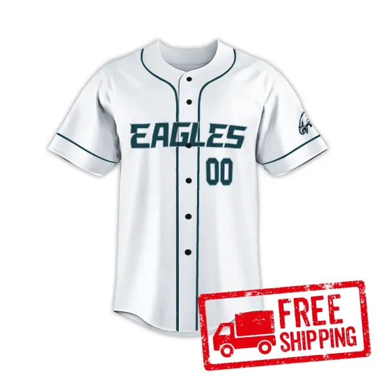Discover Custom Personalized, Eagless Team Philadelphia Baseball Jersey