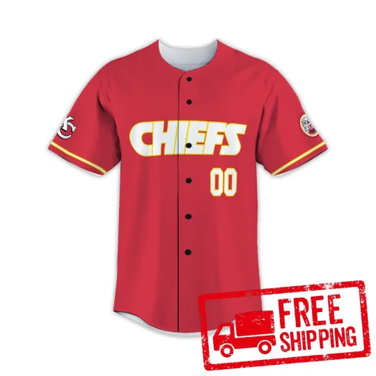 Discover Custom Personalized, Chiefss Team Kansas City Baseball Jersey
