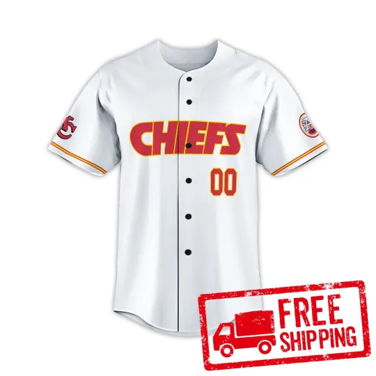 Discover Custom Personalized, Chiefss Team Kansas City Baseball Jersey