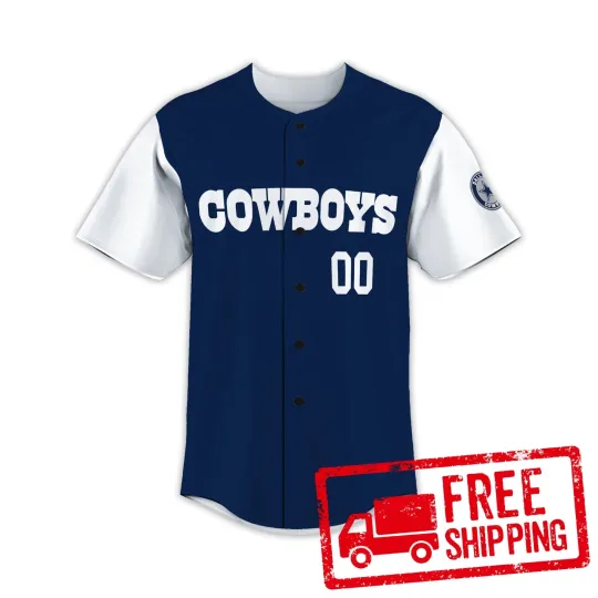 Discover Custom Personalized, Cowboyss Team Dallas Baseball Jersey