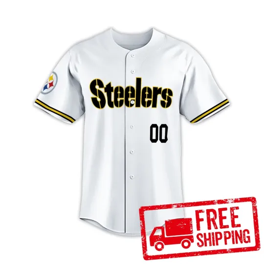 Custom Personalized, Steelerss Team Pittsburgh Baseball Jersey