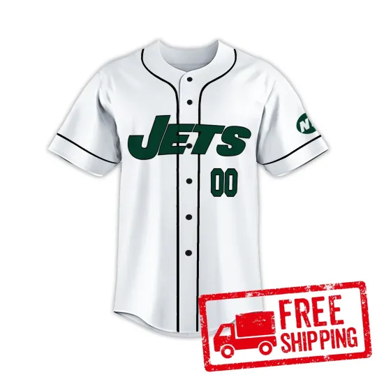 Discover Custom Personalized, Jetss Team New York Baseball Jersey