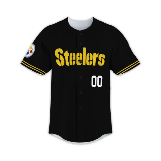 Custom Personalized, Steelerss Team Pittsburgh Baseball Jersey