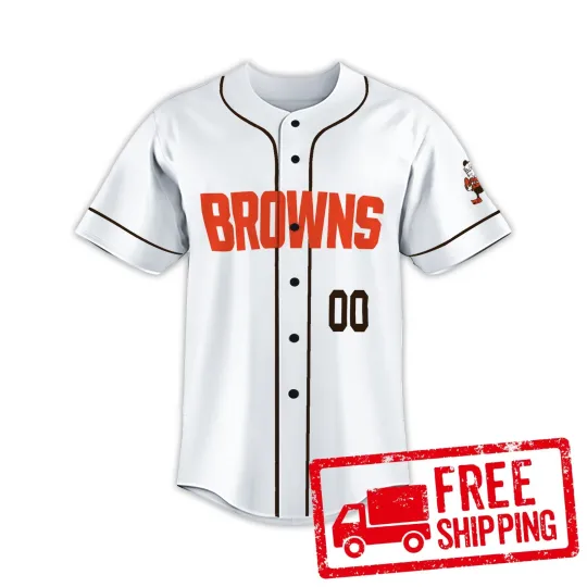 Discover Custom Personalized, Brownss Team Cleveland Baseball Jersey