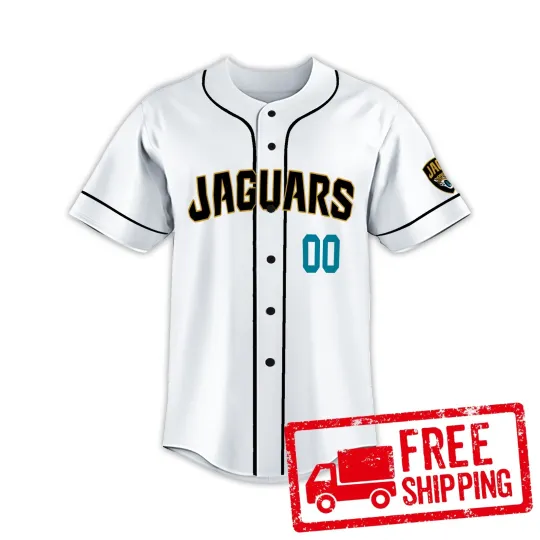 Custom Personalized, Jaguarss Team Jacksonville Baseball Jersey