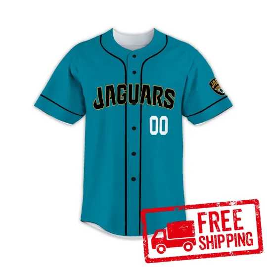 Custom Personalized, Jaguarss Team Jacksonville Baseball Jersey