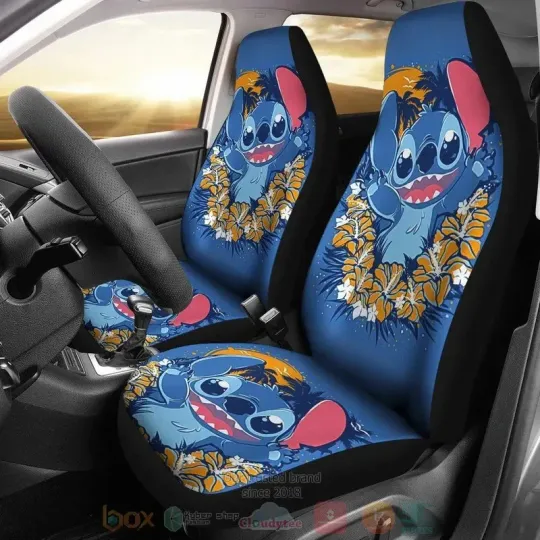 Discover Stitch Cute Disney Cartoon Car Seat Covers Limited Edition