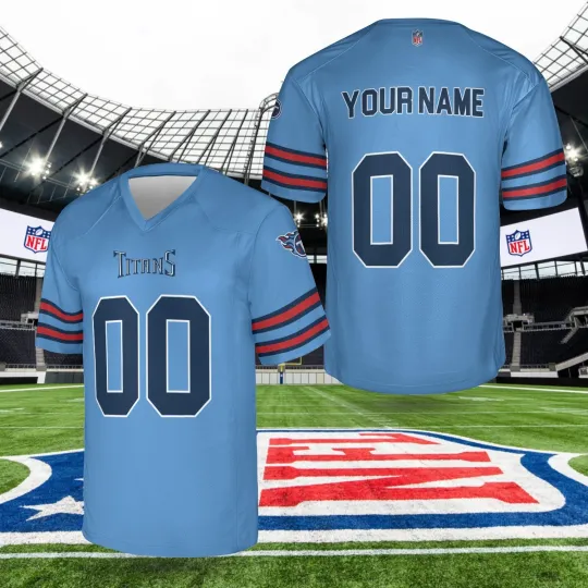 Discover Custom Personalized, Titanss Team Tennessee Football AOP Jersey #1, Lot S-5XL