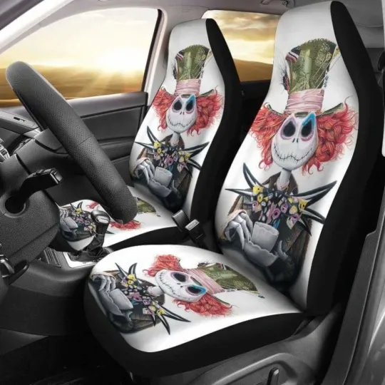 Discover Jack Skellington Mad Hatter Car Seat Cover Nightmare Before Christmas Auto Interior Accessory