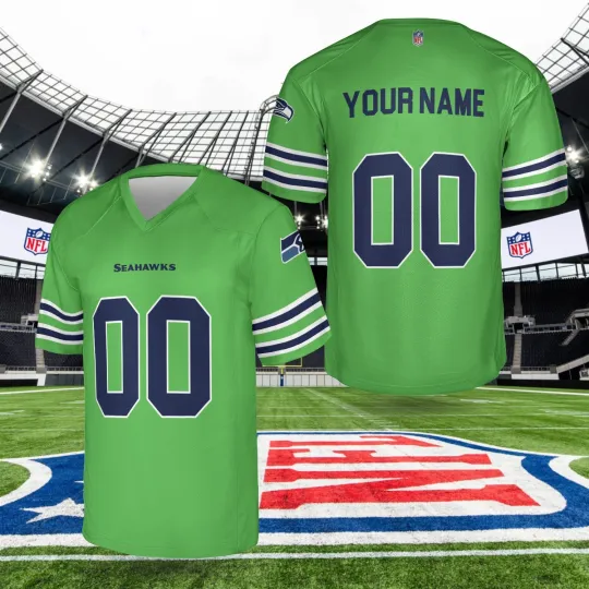 Discover Custom Personalized, Seahawkss Team Seattle Football Jersey