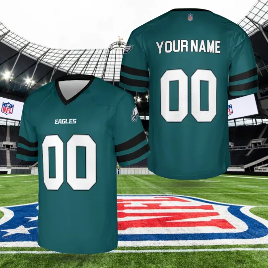 Custom Personalized, Eagless Team Philadelphia Football Jersey