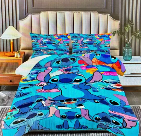 Discover Cartoon Child's Lilo and Stitch Comforter and Duvet Cover Set
