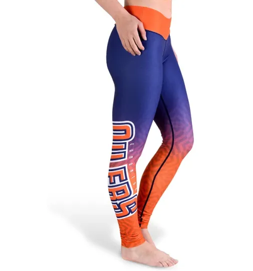 Discover Women's Edmonton Oilers Gradient Print Leggings