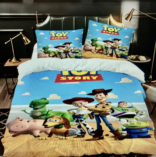 Toy Story Cartoon Quilt Comforter Cover Duvet Cover Twin Full Queen King Bedding Set